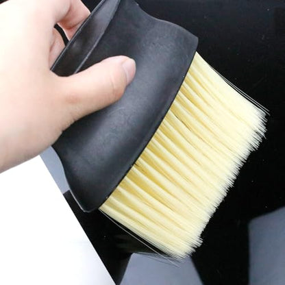 4 Pcs Auto Interior Dust Brush Set Soft Bristles Detailing Brush Dusting Tool Car Interior Cleaning Soft Brushes Duster for Automotive Dashboard, Air Conditioner Vents, Keyboard Dust Removal(Yellow) - color: Yellow