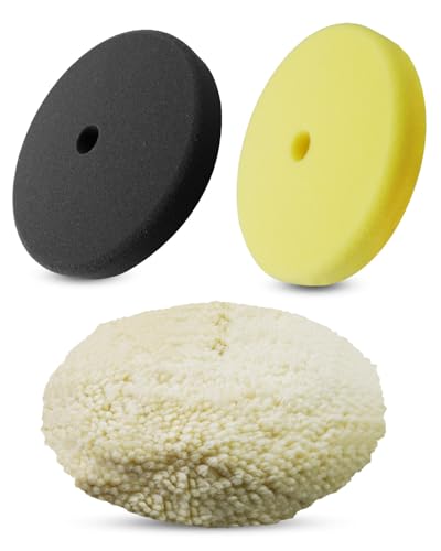7" Polishing and Finishing Pad Kit Replace 49-36-2783 49-36-2784 49-36-2785, Fit for Milwaukee M18 Polisher 2738, 7 inch