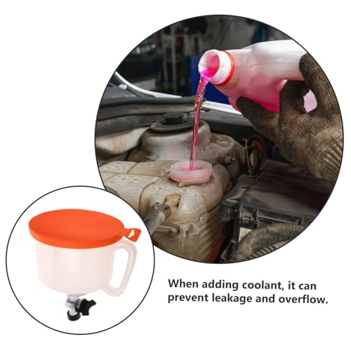 Cabilock Coolant Filling Kit with Leak Funnel for Car Cooling System Plastic Spill Auto Radiator Tool Easy Operation and Overflow Prevention for Efficient Vehicle Maintenance