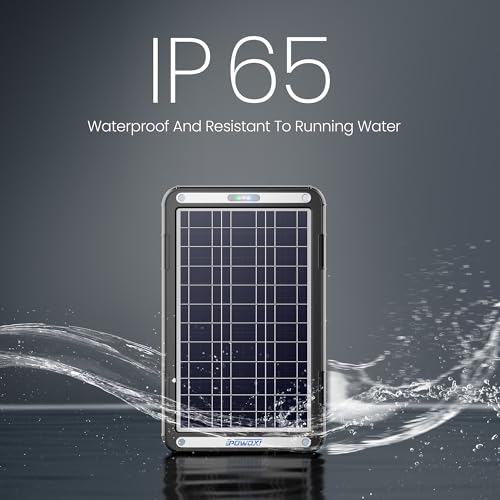 POWOXI 12V Solar Car Battery Charger: 12W Solar Trickle Charger Maintainer with MPPT Controller for Car - RV Boat Marine Motorcycle - Solar Panel Kit for Automotive Trailer Truck Snowmobile Tractor - size: MPPT Pro-12W