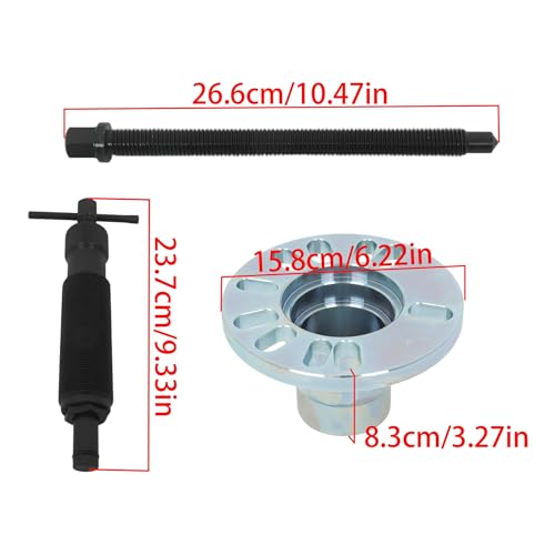 Hydraulic Wheel Hub Puller Kit 10 Ton Hydraulic Drive Press Shaft Puller for 4 and 5 Stud Hubs Bolt