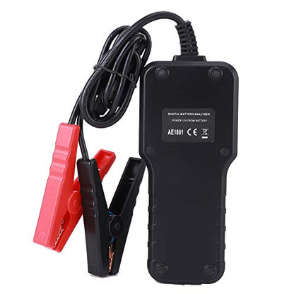 AE1801 Car Battery Tester, Digital Battery Analyzer, 12V Battery Capacity Tester with 24in. LCD Display, Multi Language Support for CCA, CA, BCI, MCA Standards,