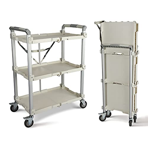 Olympia Tools 89-355 Pack N Roll Collapsible Service Cart, XL, 300LB Capacity, White - color: White, size: 300LB