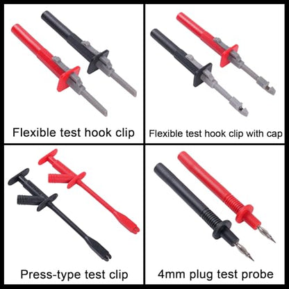 105PCS Automotive Circuit Test Lead Kit with Upgraded Puncture Probes & Meter Hanging Kits - Universal Multimeter Test Lead Set for Car/Truck/Motorcycle Electronic Fault Diagnosis - size: 105-piece