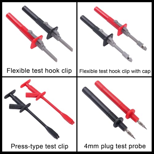 105 Piece Automotive Circuit Test Lead Kit, Multimeter Test Lead Kit, Including Upgraded Puncture Probes、Meter Hanging Kit Etc., Applicable to Automotive Electronic Circuit Fault Diagnosis - size: 105 PCS
