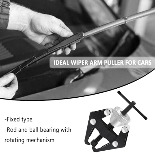 Stacool Windshield Wiper Arm Removal Tool Kit,Heavy Duty Wiper Arm Puller/Battery Terminal Puller,Universal Car Accessories Carbon Steel Small Bearing Puller for Most Car Truck SUV RV (Large) - color: Large