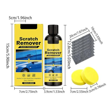 Scratch Remover for Vehicles,Eliminate Car Scratches in 60 Seconds,Quick Fix Removal Paste for Deep Scratches,All Paint Colors Polishing Kit with Wipe,Paint Scratchs Repair Kit for Vehicles