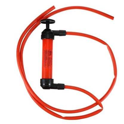 Manual Oil Transfer Pump Siphon Hose Kit for Cars, Multipurpose Hand Fuel Pump with High Flow, Gasoline Diesel Fluid Extractor for Automotive Use