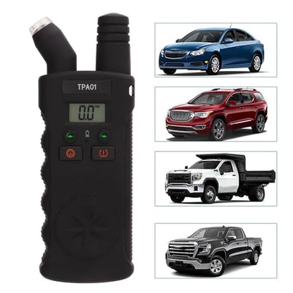 Digital Tpms Reset Gauge Tool, Digital Tire Pressure Gauge & Tpms Relearn Tool, Reset Sensor 2 in 1 Digital Tyre Pressure Gauge Tool 4 Setting Ranges Auto Off