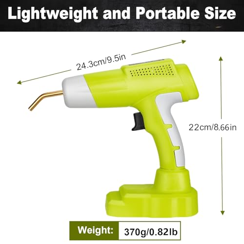 Cordless Plastic Welder Gun Compatible with Ryobi One 18V Battery with 600PCs Hot Staples Plastic Welding Kit for Car Bumper and other plastic Repairing(No Battery)