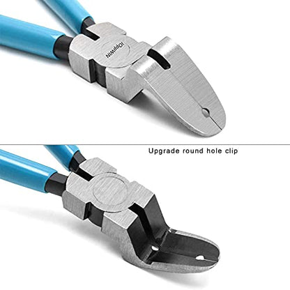 Panel Clip Pliers, Auto Trim Removal Fastener Plier Car Door Panel Clip Tools Plastic Rivets Pry Puller Adjustable Multipurpose Diagonal Cutting Pliers 1 Pcs - color: 2nd Blue