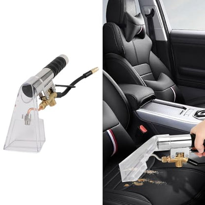 CHICIRIS Carpet Cleaner Machine, Extractor Hand Tool Stainless Steel Multifunctional High Efficiency Portable Carpet Cleaning Extractor Hand Wand for Car