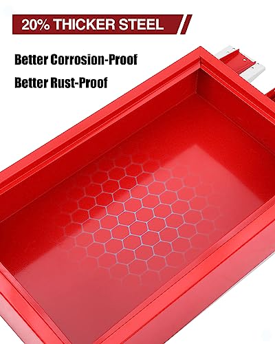 Oil Drain Pan, 20 Gallon Low Profile Oil Drain Pan, Oil Change Pan with 110V Electric Pump,8ft Hose & Folding Handle, Rolling Oil Drain Cart for Cars, Trucks, Buses, RVs, Red - size: 20 GAL