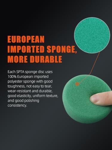 SPTA 32 Pcs Mini Car Polishing Pad Kit - 1", 2", 3" Sponge Foam Wool Microfiber Buffing Pads with 5/8“-11 Backing Plates & 5/8"-11 Drill Adapters for Auto Detailer, Scratch Removal & Tight Spaces - color: 32pcs