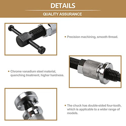 Disc Brake Caliper Piston Rewind Tool, Brake Piston Wind Back Tool, Car Rear Brake Pad Wind Back Right Handle Tool Set - size: Universal Style