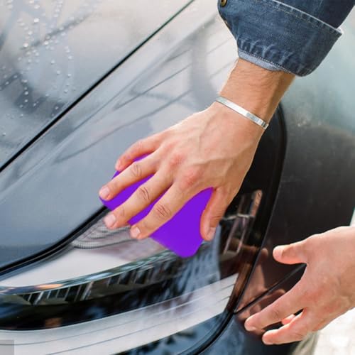 Clay Bar Auto Detailing Car Wash Mud | Car Interior Detailing Kit, Auto Glass Cleaner, Auto Detailing Supplies, Efficient, No Scratch Solution For Auto SUV, Car - color: purrple