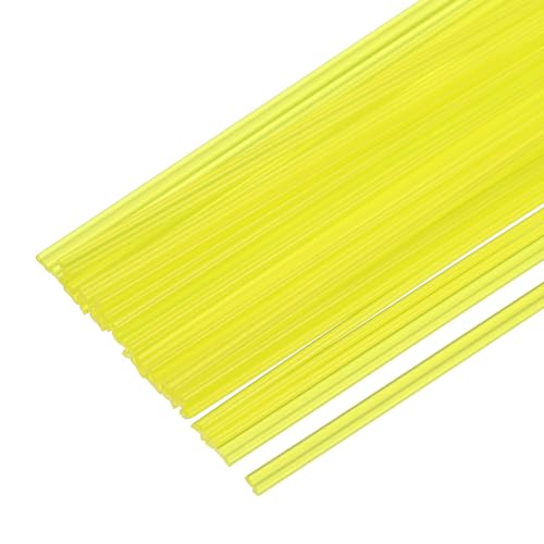 MECCANIXITY 30pcs 10 Inch Plastic Welding Rods PP Welding Strips Welder Rods for Car Bumper, Kayak Repair, Plastic Welder, Yellow - color: Yellow, size: 10 Inch