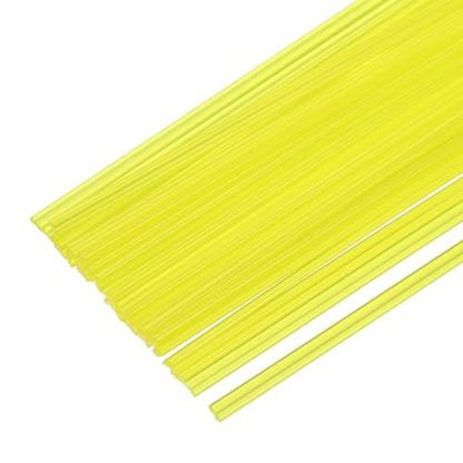 MECCANIXITY 30pcs 10 Inch Plastic Welding Rods PP Welding Strips Welder Rods for Car Bumper, Kayak Repair, Plastic Welder, Yellow - color: Yellow, size: 10 Inch
