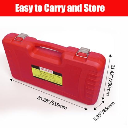 TONYNOL 1/2" Inch Drive Deep Impact Socket Set,6-Point,SAE Sizes(1“-2”),14 PCS,Cr-Mo Steel,Heavy Duty Impact Sockets for Automotive & Industrial Machinery,With a Storage Case - style: 1/2" Drive SAE Sizes(1"-2")