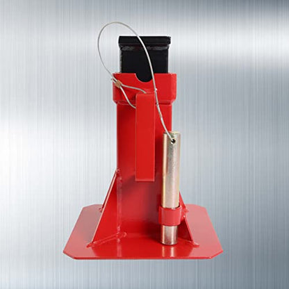 TCE ATZ220005U Torin Heavy Duty Car Jack Stand with Lock, 22 Ton (44,000 lb) Capacity, Red, 1 Pair - style: Wide Base