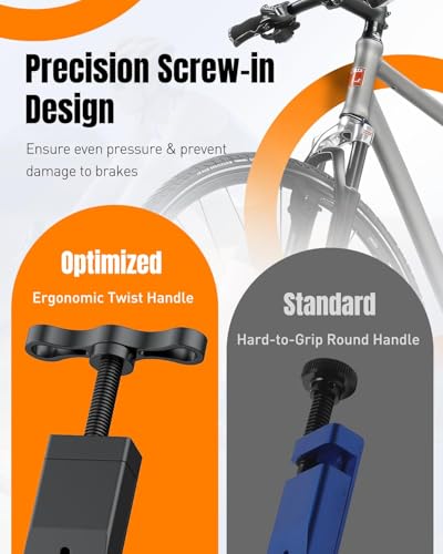 Pawfly Bicycle Disc Brake Pad Spreader Tool, Bike Brake Piston Press Tool for Hydraulic Disc Brakes, Brake Caliper Compression Tool, Brake Piston Pusher for Disc Brake Pad Replacement