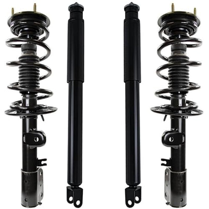Detroit Axle - AWD Struts Kit for 2013 2014 2015 2016 2017 2018 2019 Ford Explorer [3.5L] 2 Front Struts with Coil Spring 2 Rear Shock Absorbers Replacement Suspension - size: 4AQ47460-V1/ strut shock kit