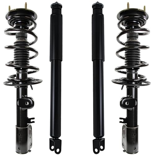 Detroit Axle - AWD Struts Kit for 2013 2014 2015 2016 2017 2018 2019 Ford Explorer [3.5L] 2 Front Struts with Coil Spring 2 Rear Shock Absorbers Replacement Suspension - size: 4AQ47460-V1/ strut shock kit