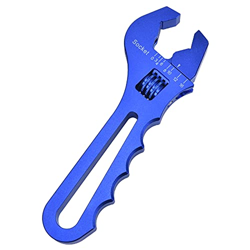 EVIL ENERGY AN Hose Fitting Adjustable Wrench Spanner Lightweight Aluminum 3AN-16AN Blue - color: Blue, size: Adjustable 3AN-16AN