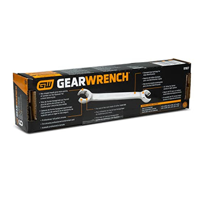 GEARWRENCH 6 Pc. Flare Nut Wrench Set, SAE - 81907 - size: 6-piece kit, style: SAE