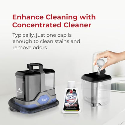 Rosewill Multi-Purpose Portable Carpet and Upholstery Cleaner with 74.4 oz Large Water Tank, Self Cleaning, Powerful Suction 17 KPa Spot Cleaner, 600W Motor, 4 Tools for Pets, Car, Couch and Stairs - color: Gray