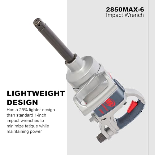 Ingersoll Rand 2850MAX-6 1-Inch 5,500 RPM Impact Wrench with 6-Inch Anvil Extension - style: 2850MAX-6 with Extended Anvil