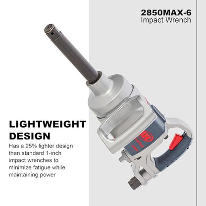 Ingersoll Rand 2850MAX-6 1-Inch 5,500 RPM Impact Wrench with 6-Inch Anvil Extension - style: 2850MAX-6 with Extended Anvil