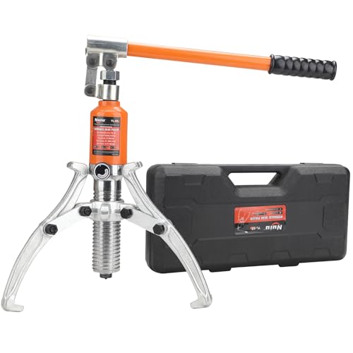 5T Hydraulic Gear Puller, 2/3 Jaw Bearing Puller Tool with 8 Inch Spread, Heavy Duty Wheel Hub Separator for Automotive Brake Drum Flywheel Removal, Industrial Steel，YL-5T - size: YL-5T