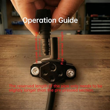 Nylon Fuel Line Repair Kit & Installation Tool for 1/4" to 3/4" | Lightweight fuel line repair kit for nylon & plastic gas lines. Compact design for AN fittings. Small size fits tight spaces.