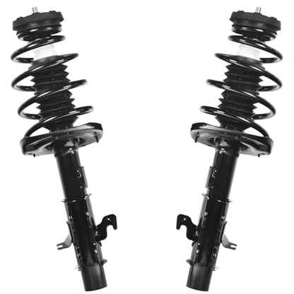 Detroit Axle - 6.2L Front Struts Lower Control Arms for 10-12 Chevy Camaro | Struts with Coil Spring Lower Rearward Control Arms Ball Joint Assembly 2010 2011 2012 Replacement Suspension Kit - size: 4CQ50679/Big Kit