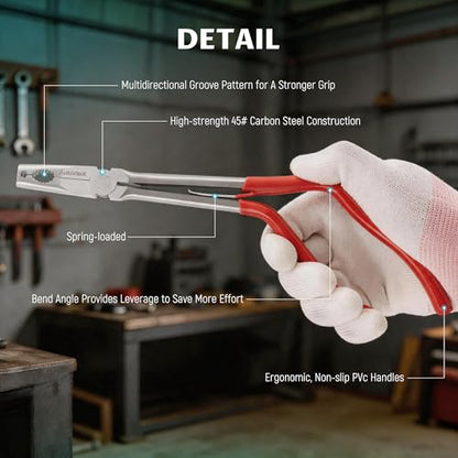 2-Piece Pistol Pliers Set, 11-Inch Long Nose And 10-Inch Long Handle Pistol Pliers, Can Be Used As Fishing Gear And To Hold Nuts And Fasteners, Easy To Work In Tight Spaces