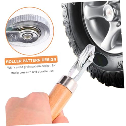 3pcs Car Tire Compaction Roller Set Tire Repair Patch Stitch Wheel Rollers