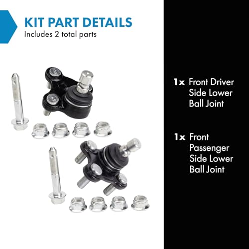 TRQ Front Lower Ball Joint Set Compatible with 2015-2017 Hyundai Sonata 2016-2020 Tucson 2016-2019 Kia Optima 2017-2020 Sportage - style: PSA30855