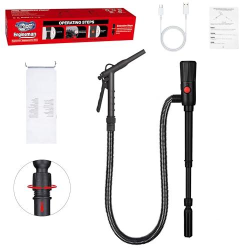 2.8GPM Automatic Electric Fuel Transfer Pump with Hand-Stop Battery Powered Fuel Transfer Pump, USB-C Charging Gas Pump for Gas Can, Transfers Gasoline, Diesel, Water - color: 2.8 GPM With Hand Nozzle