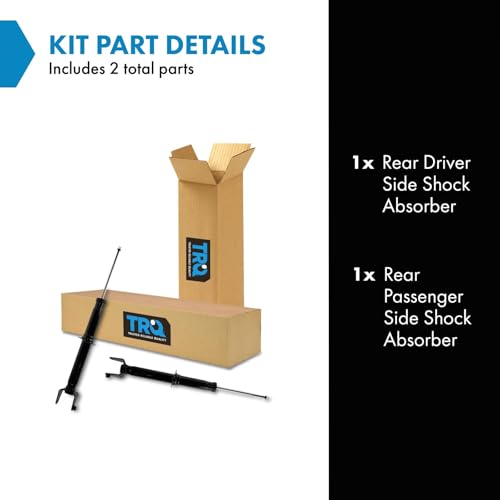 TRQ Rear Shock Absorber Set Compatible with 1992-2001 Honda Prelude - style: SBA60318