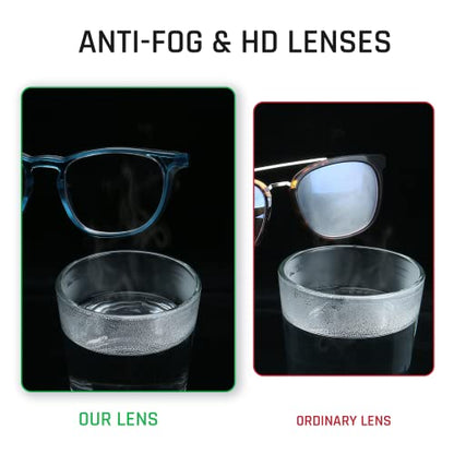 Stylish Safety Glasses, Clear Anti-Fog Anti-Scratch Protective Glasses For Men And Women - color: Seablue