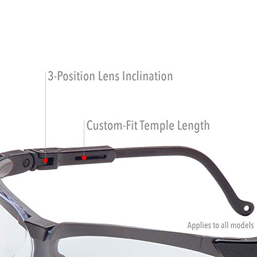 Uvex Honeywell Ademco Genesis Safety Glasses with Uvextreme Anti-Fog Coatin