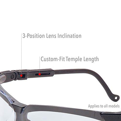 Uvex Honeywell Ademco Genesis Safety Glasses with Uvextreme Anti-Fog Coatin