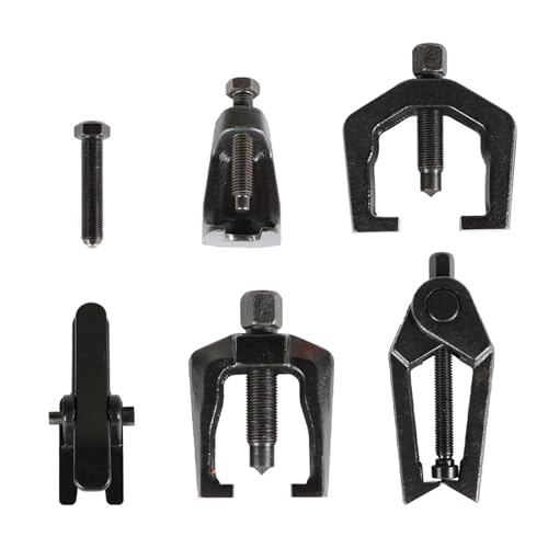 GXYWADY 5-in-1 Ball Joint Separator Pitman Arm Puller Tie Rod End Tool Set for Front End Service Splitter Removal Kit