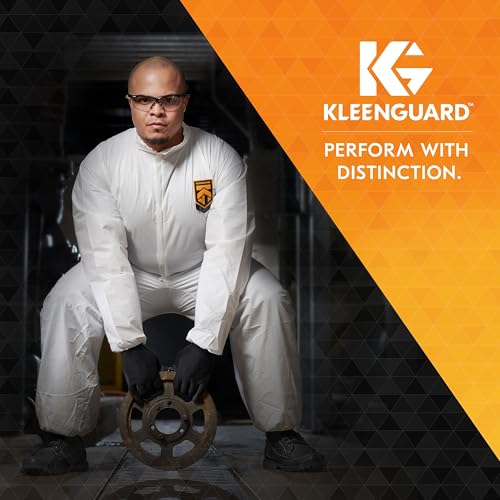 KleenGuard™ V30 Nemesis™ Safety Glasses (25679), with KleenVision™ Anti-Fog Coating, Clear Lenses, Black Frame, Unisex for Men and Women (Qty 12)