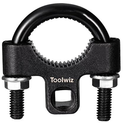Toolwiz Inner Tie Rod Removal Tool 3/8" Universal Low Profile 30-42mm | Non-Slip Teeth, U-Wrench, Carbon Steel, Inner Rod Removal and Installation, Car Truck Vehicle Automotive Repair Tool