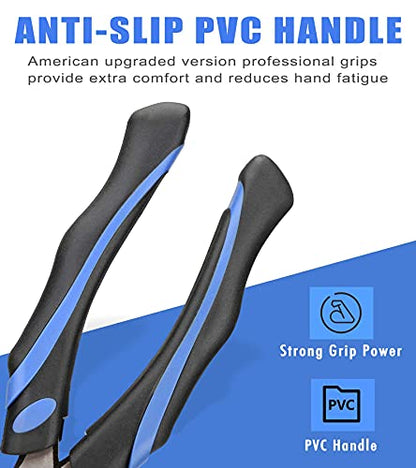 URASISTO 6-Inch Linesman Pliers with heavy Duty Nickel Chromium Steel Construction - size: 6" Linesman Pliers