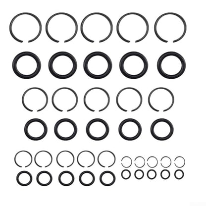 Pneumatic for IMPACT Wrench Socket Retainer Rings With O-Rings, Metal Construction For 3/8, 1/2, 3/4, 1 Inch Air Tools, 5 Sets Repair Kit For Automotive Garage(3/4) - color: 3/4