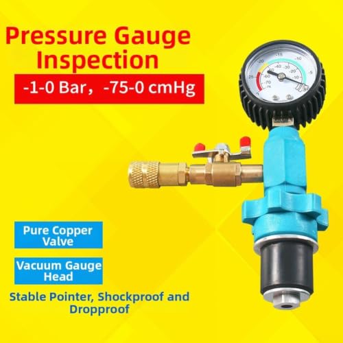 Coolant Vacuum Refill Tool With Aluminum Housing And Brass Fittings For Stable Performance In Cooling Repairs
