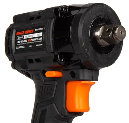 WEN 20V Max Brushless Cordless Compact 1/2-Inch Impact Wrench with SmartStop (Tool Only – Battery Not Included) (20108BT) - style: Cordless (Tool-Only)